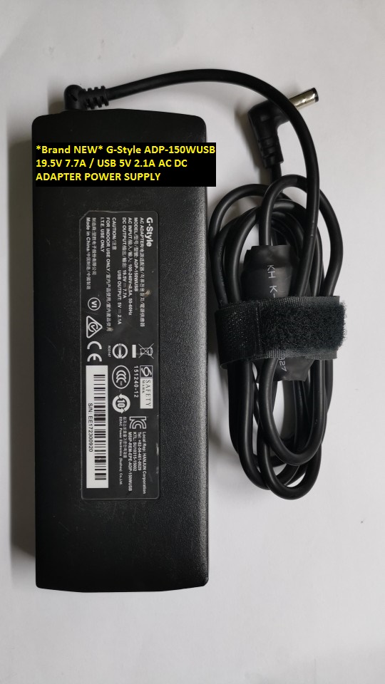 *Brand NEW* 5.5*2.5 ADP-150WUSB G-Style 19.5V 7.7A / USB 5V 2.1A AC DC ADAPTER POWER SUPPLY